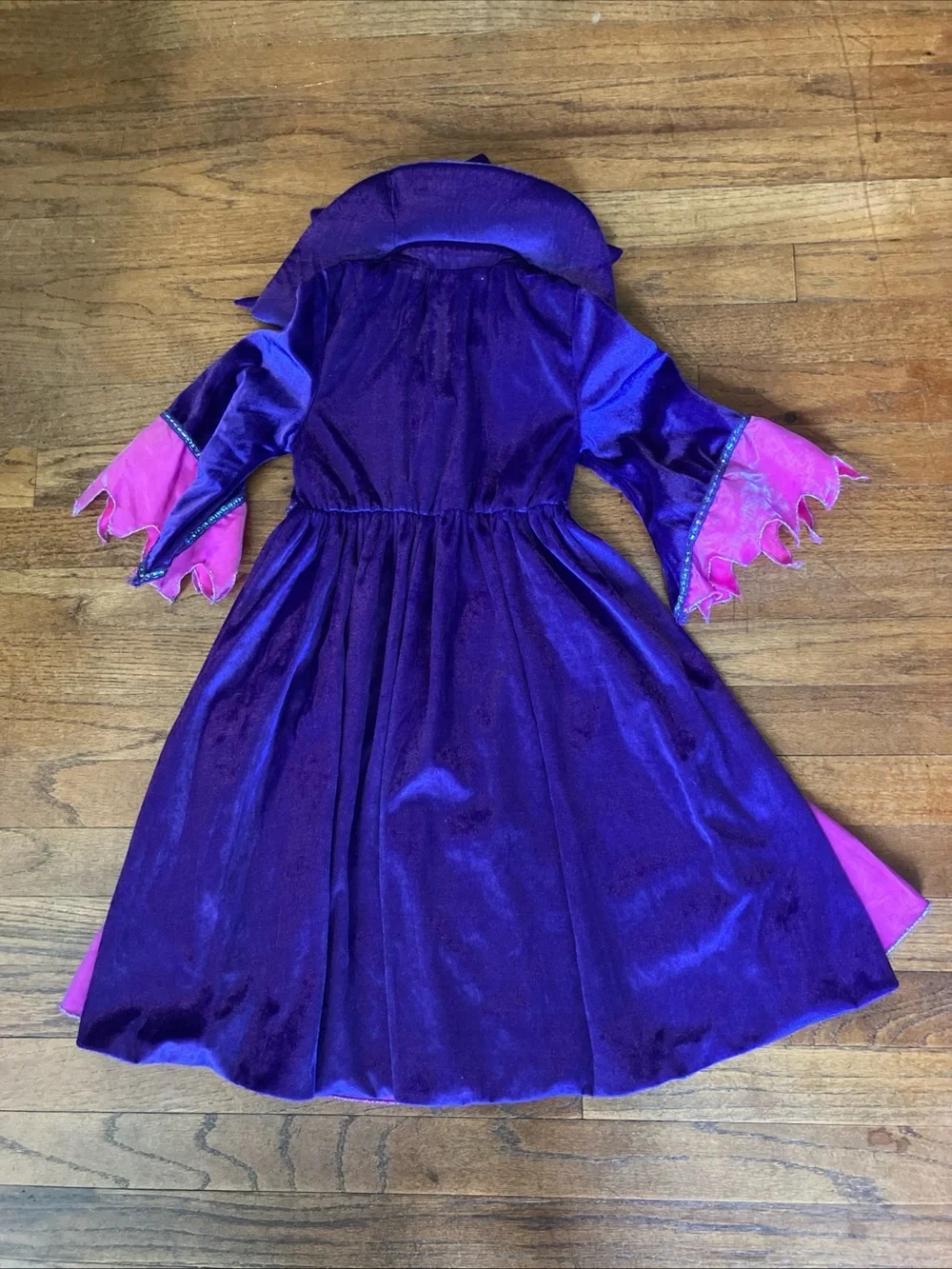 Disney store Maleficent Halloween Costume Girl Size 3 Purple Dress .